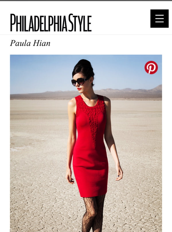 5 Amazing Red Gowns - Paula Hian Featured in Philadelphia Style Magazine