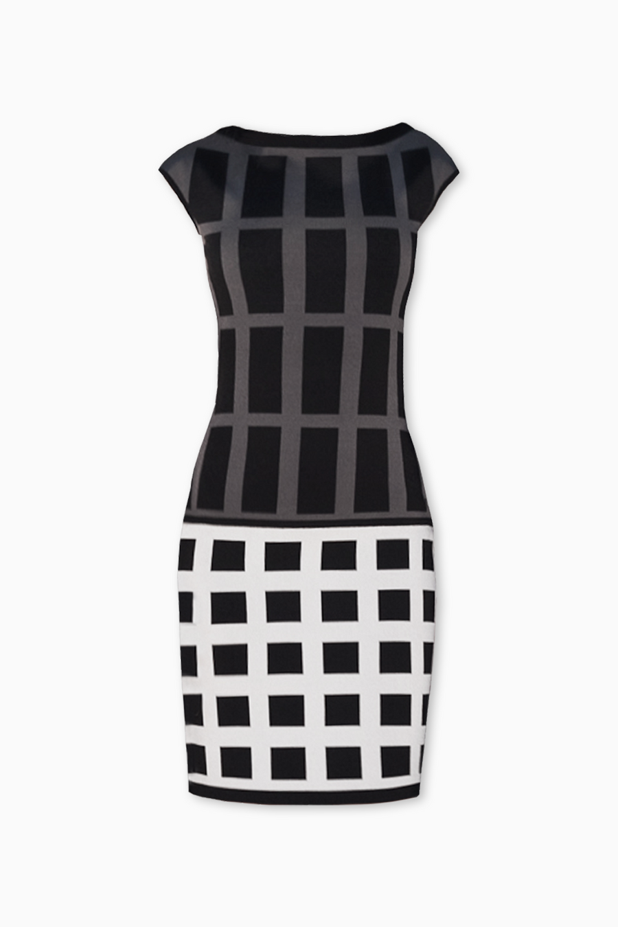 Maxine - Geometric Jacquard Knit Dress