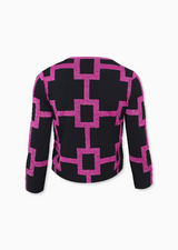 black/metallic magenta (geo)