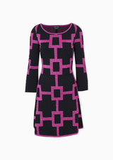 black/metallic magenta (geo)