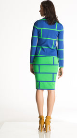 emerald green/cobalt blue