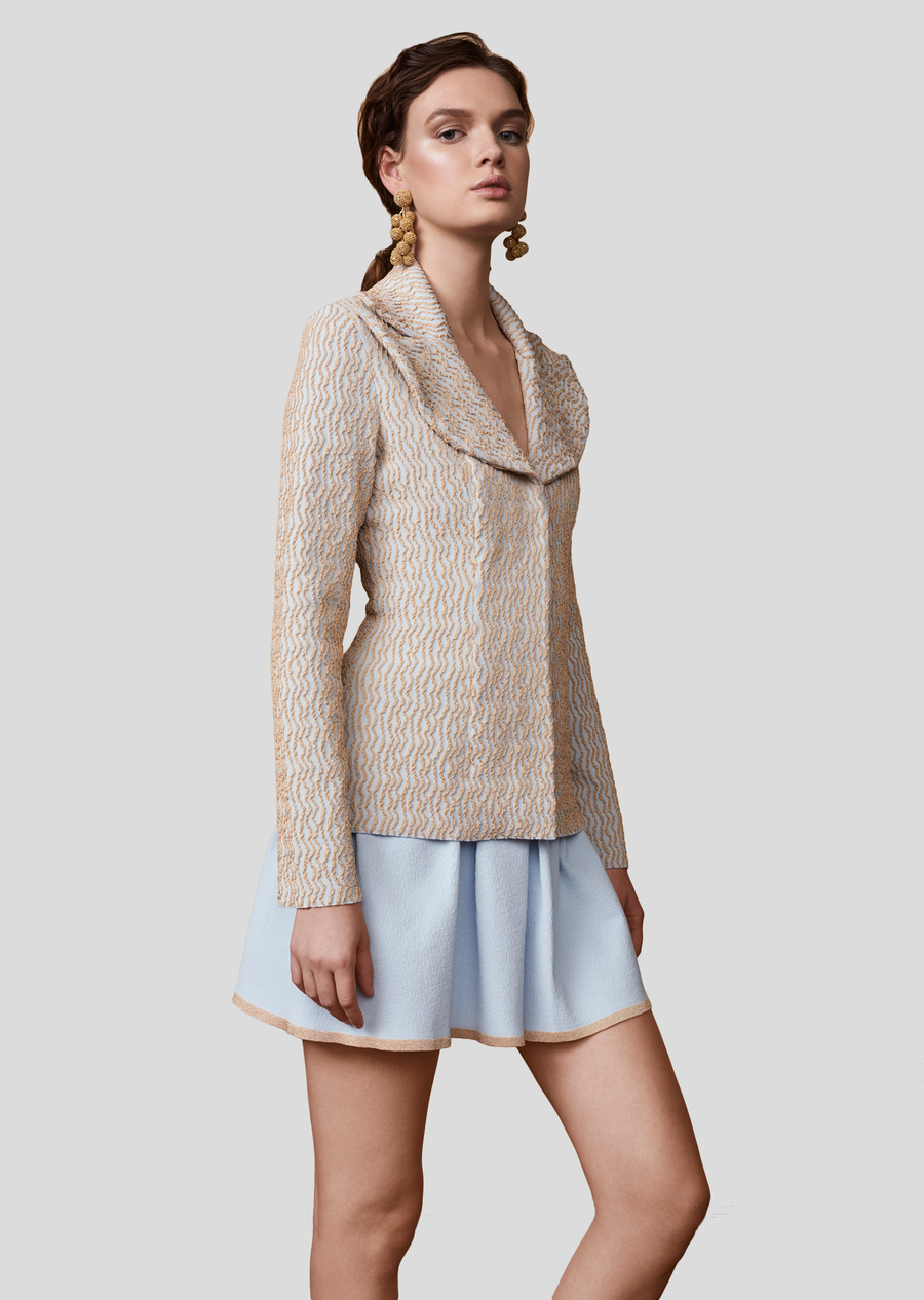 powder blue/gold (wave)