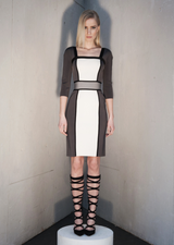 Genevieve - Slim Color Block Dress