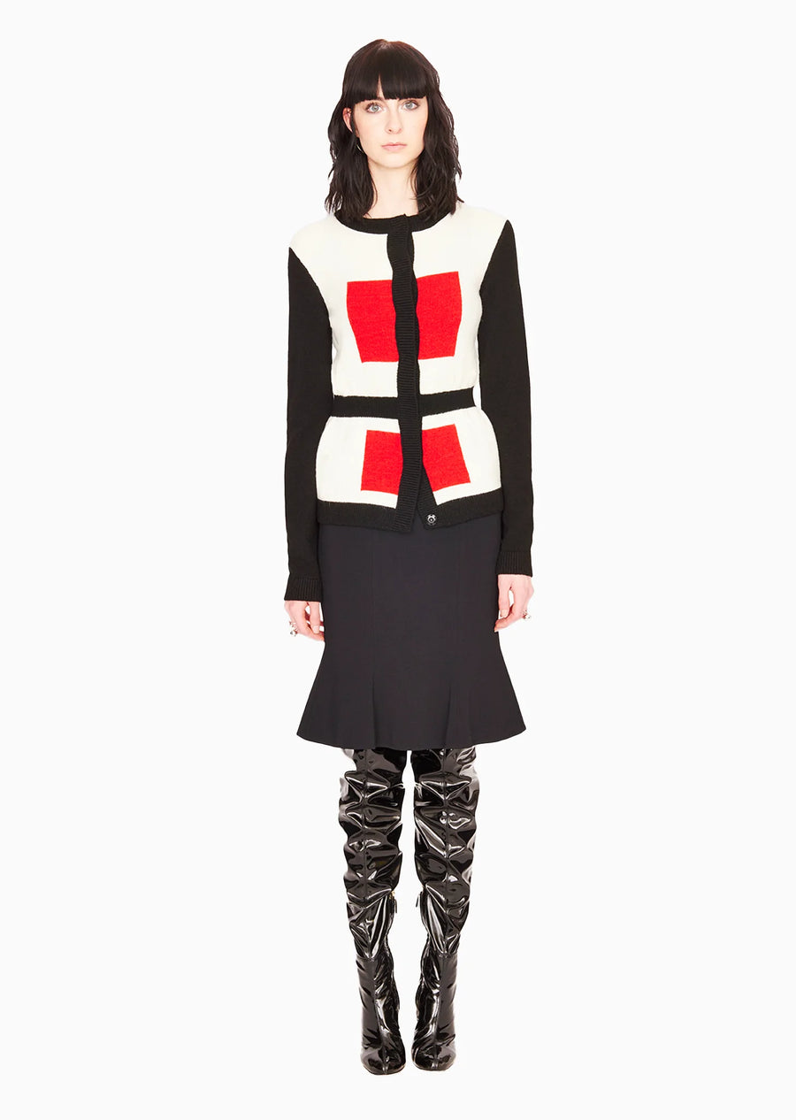 black/creme white/poppy red