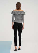 Josilyn - Off Shoulder Cotton Ruffle Top