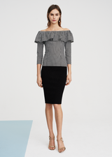 Josilyn - Off Shoulder Cotton Ruffle Top