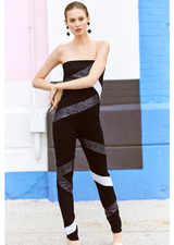 black/black/white raffia