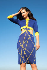 sapphire blue/yellow