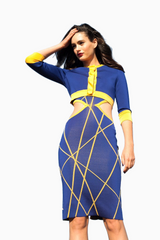 sapphire blue/yellow