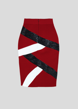 pinot noir/black/white raffia