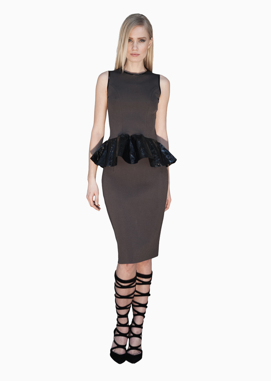 Jolie - Jupe slim en tricot sergé