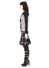 Susanne - Tweed, Black and White Womens Cardigan Sweater