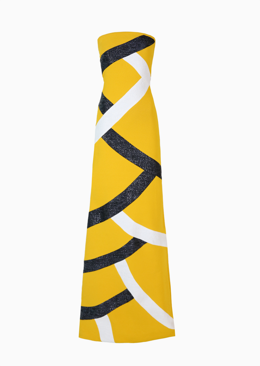 harvest gold/black/white raffia