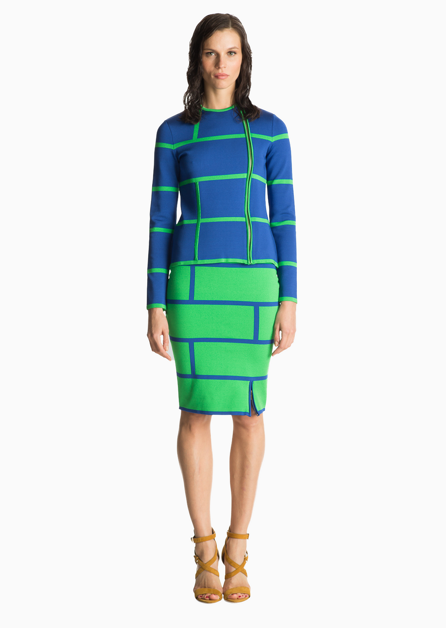 emerald green/cobalt blue