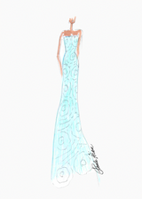 aquamarine/white circles