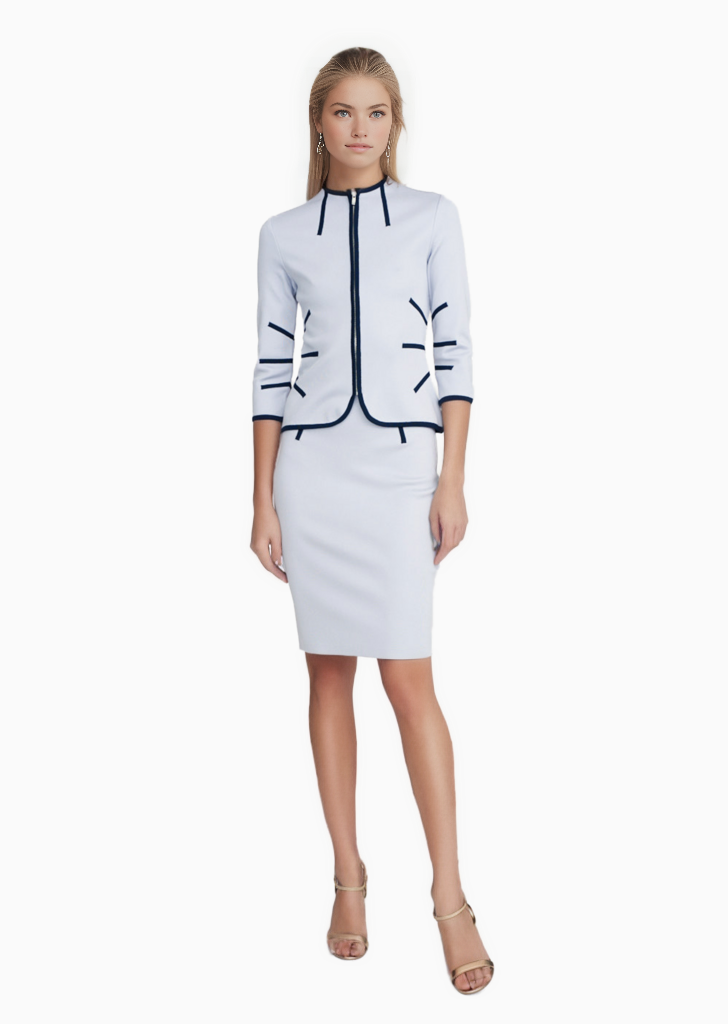 silver/navy blue