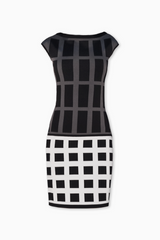 Maxine - Geometric Jacquard Dress