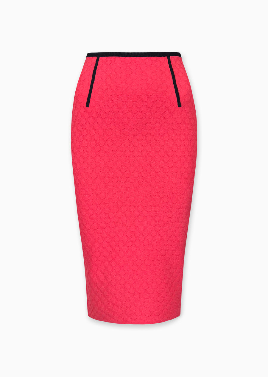 coral/black