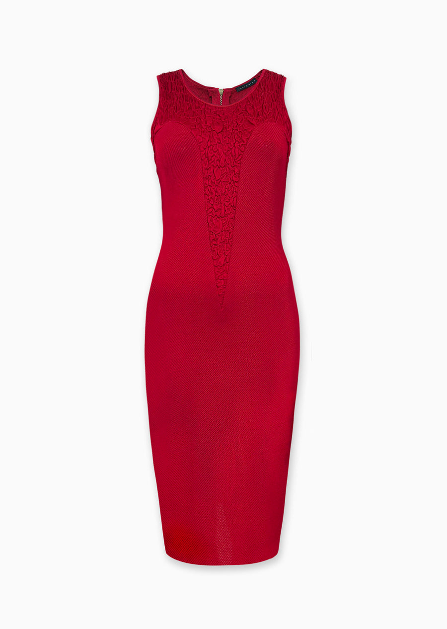 Amandine - Cocktail Dress with Ruched Point Inset Detail