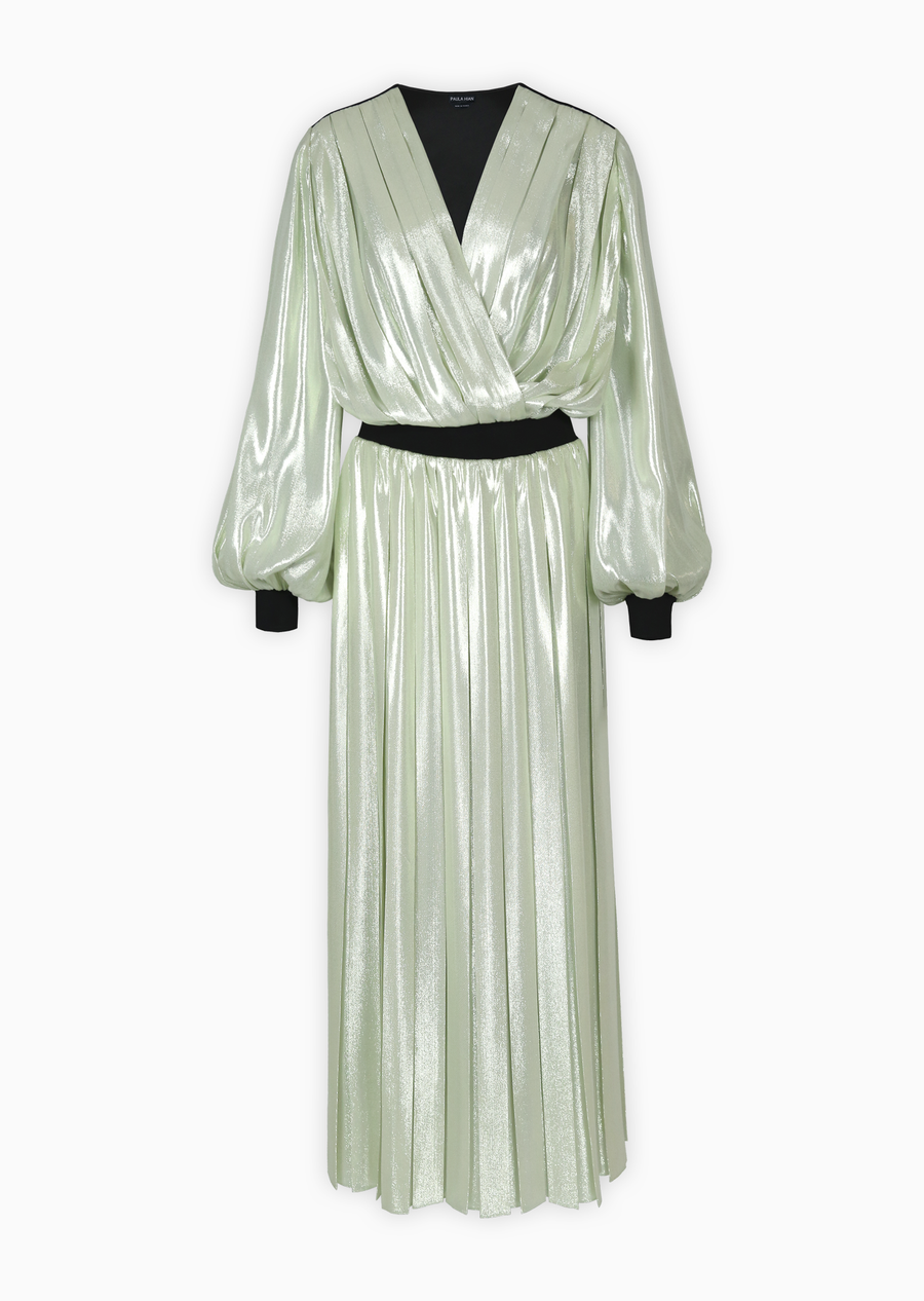 silk lame dress Ramy Brook Chiara Silk Lam Strapless Maxi Dress in Gold