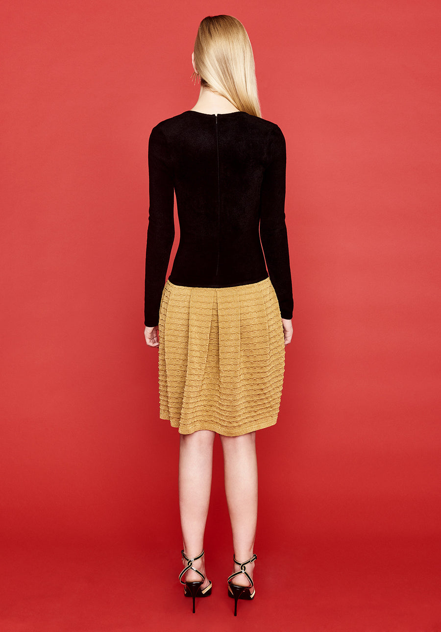 black velvet/gold