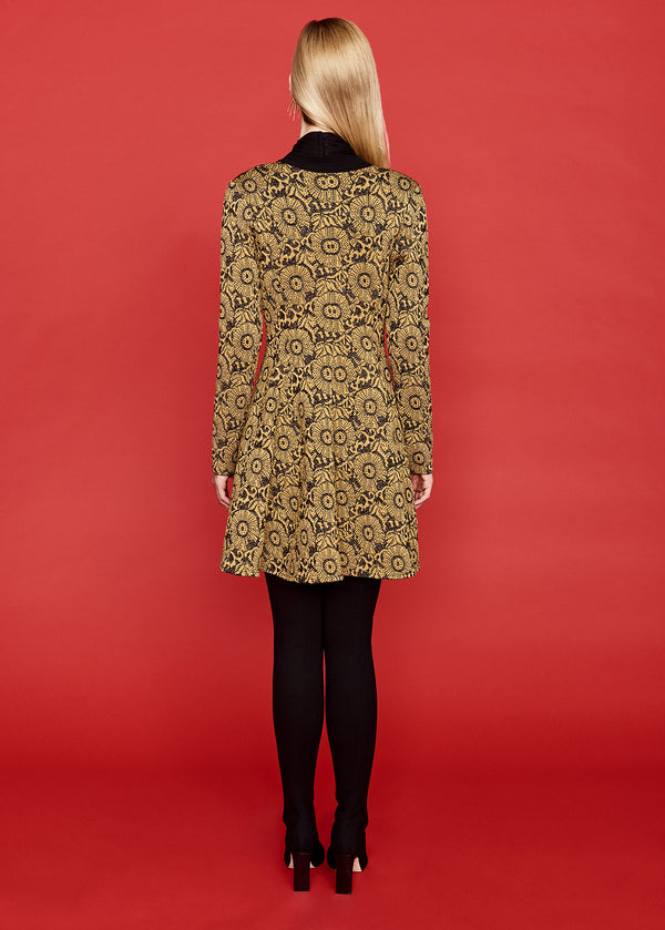 gold/black print