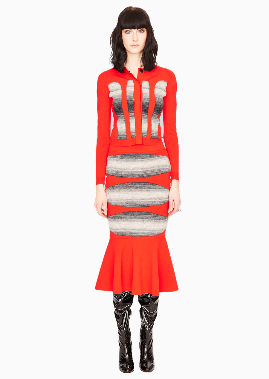 poppy red/tonal grey