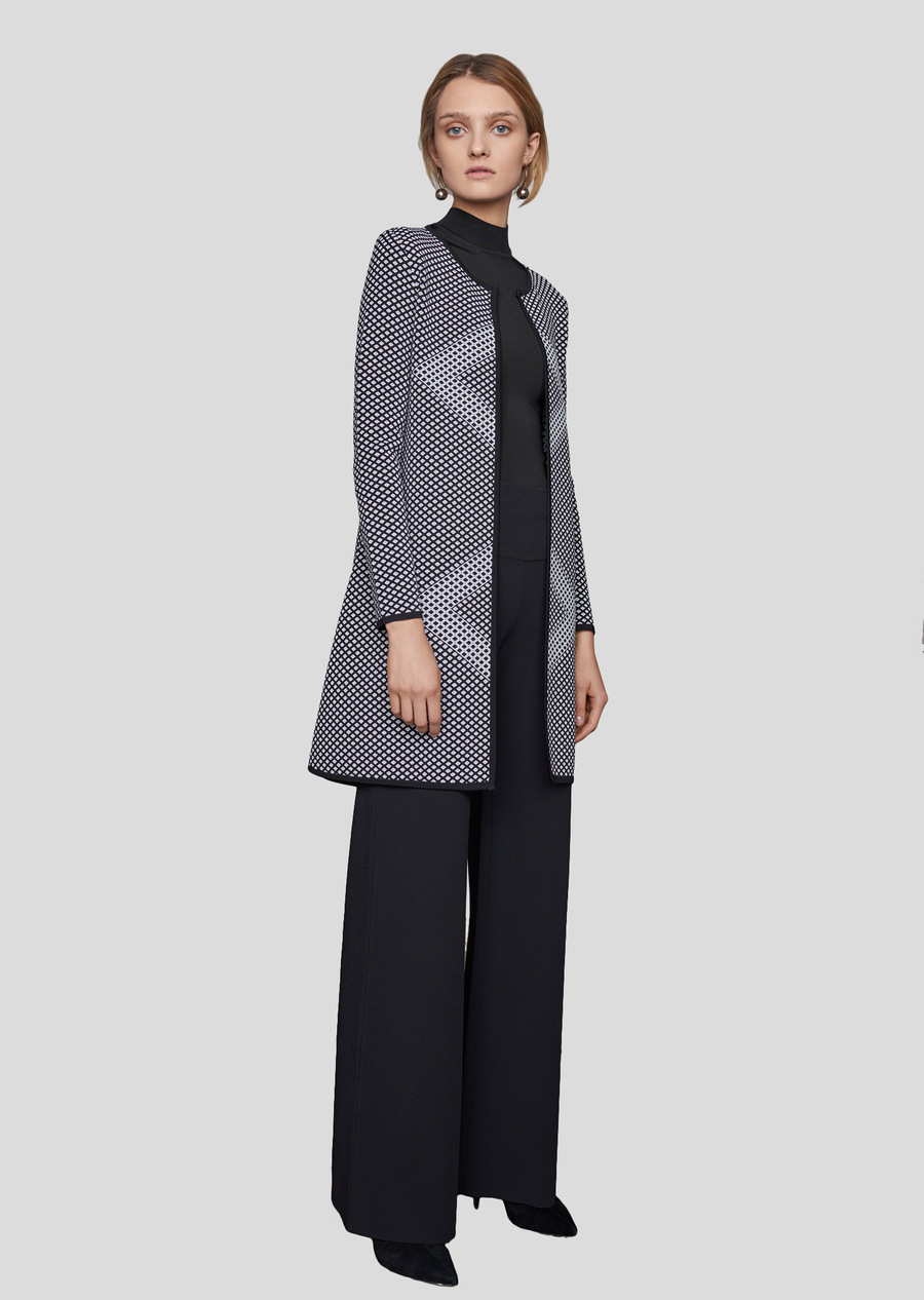 black/white diamond/black