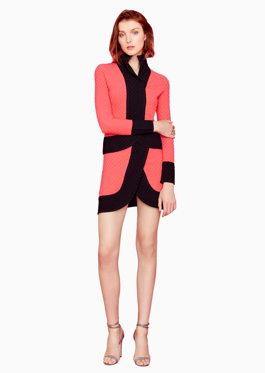 coral/black