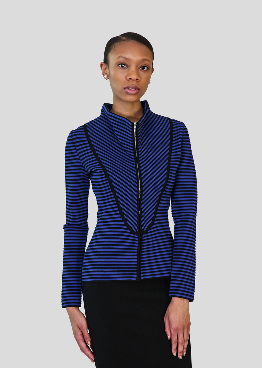 black/royal blue