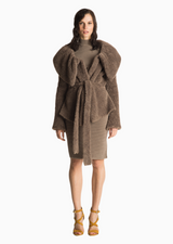 Elizabeth - Double Knit Brown Wool Skirt
