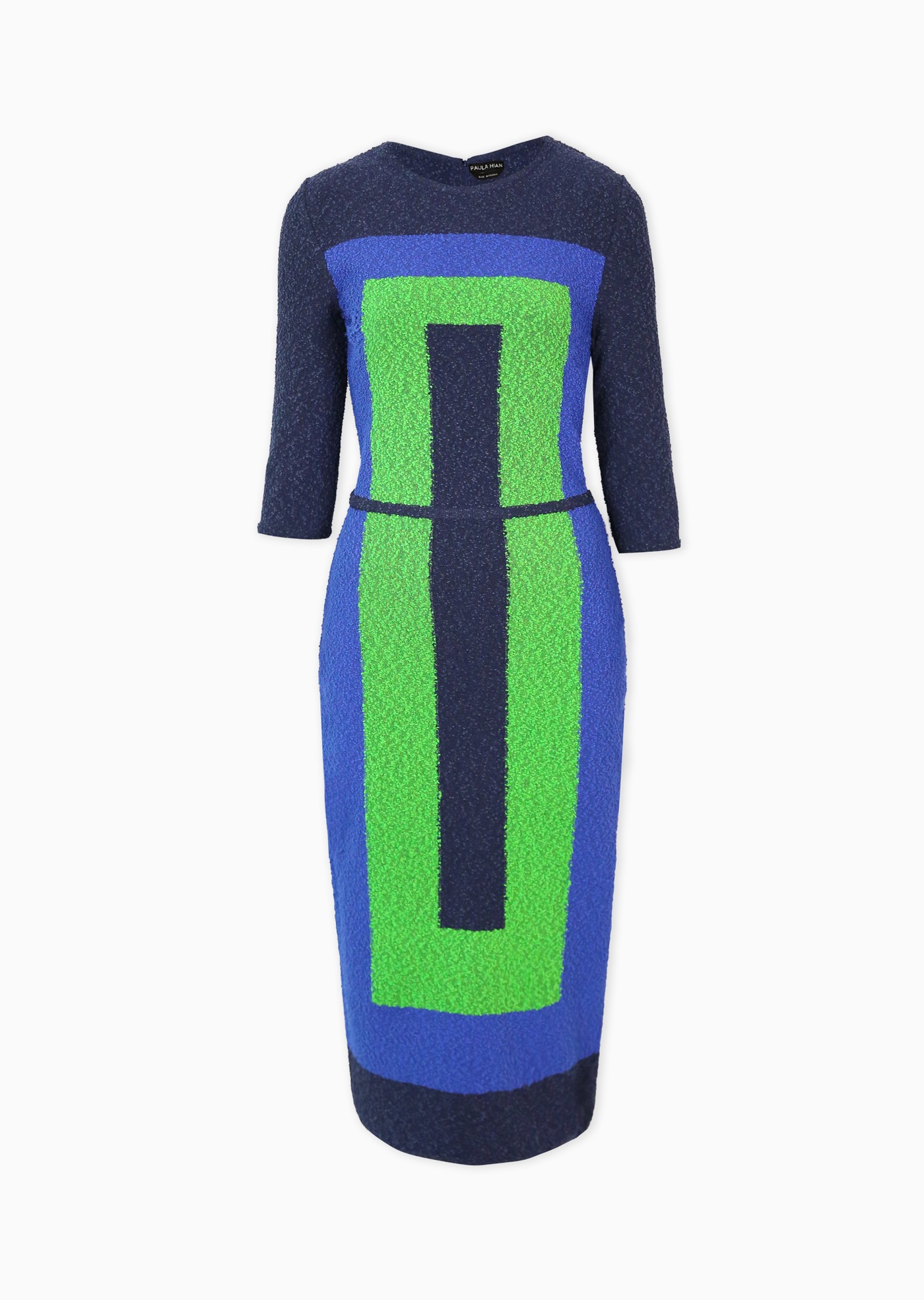 knit pencil dress Marlene STYLE: 25076 25% nylon TOP 10 BEST Used Color:Black and Silver