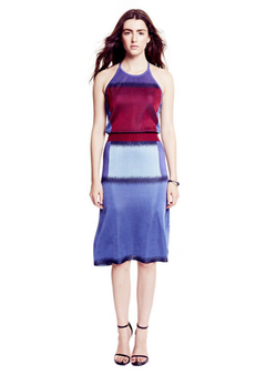 cranberry/azure blue
