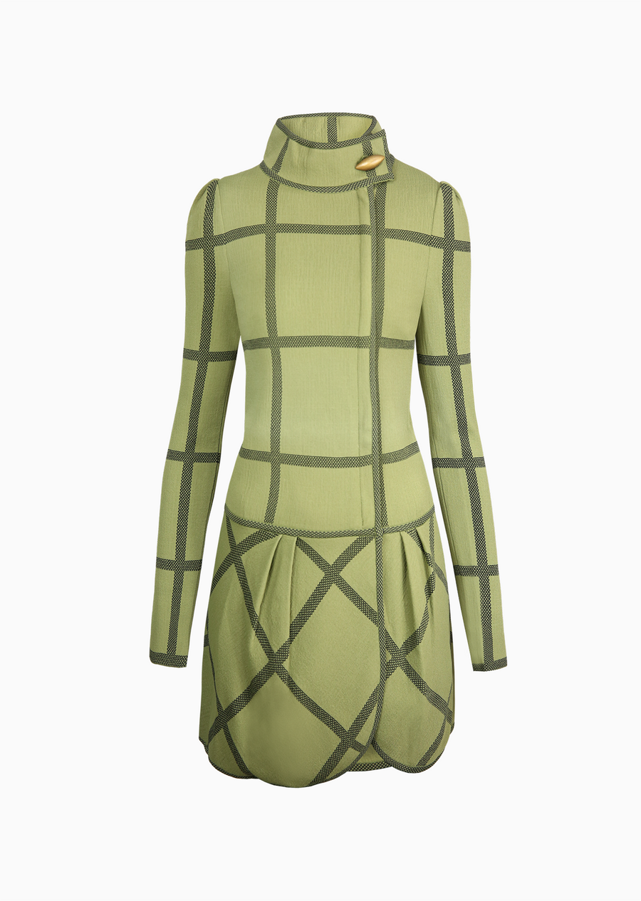 olive green plaid