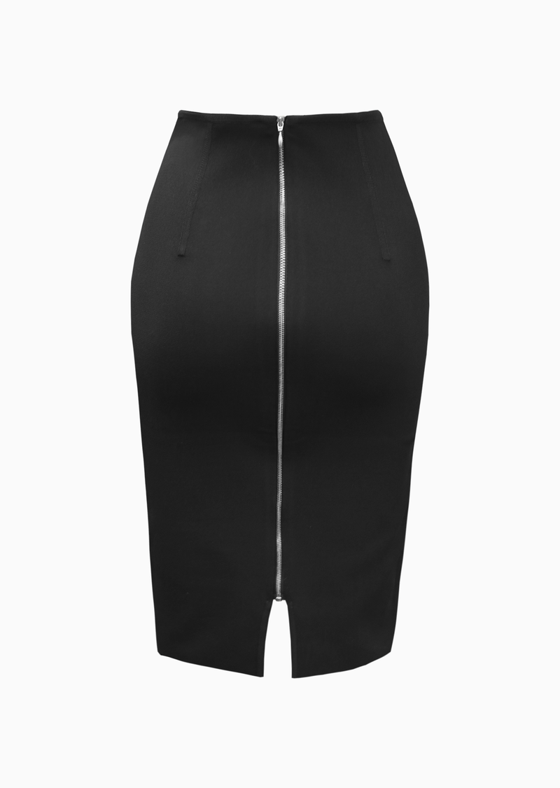 Black high waisted pencil skirt next hot sale