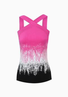 fuchsia/white/black