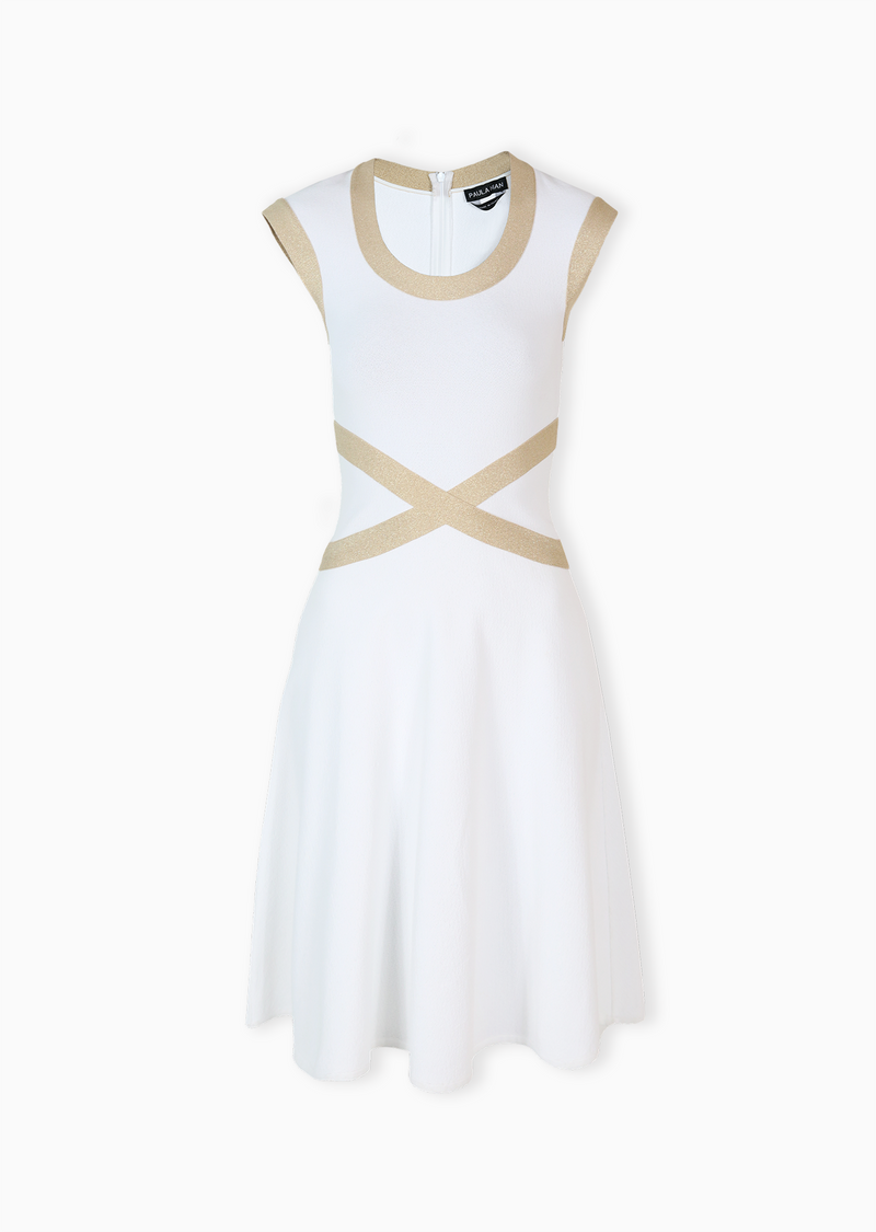 Shop Knit Dress with X Design Shop Knit Dress with X Design