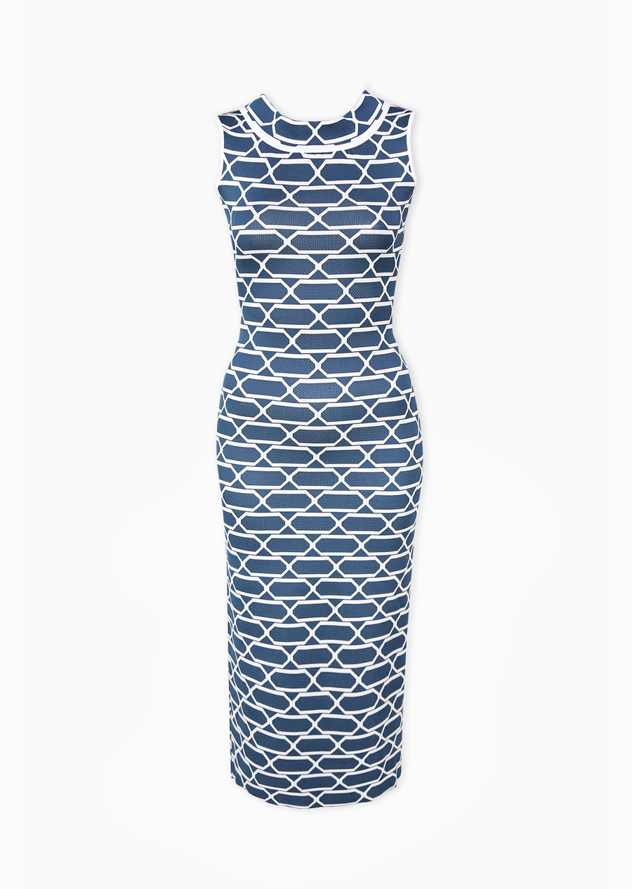 navy blue/white