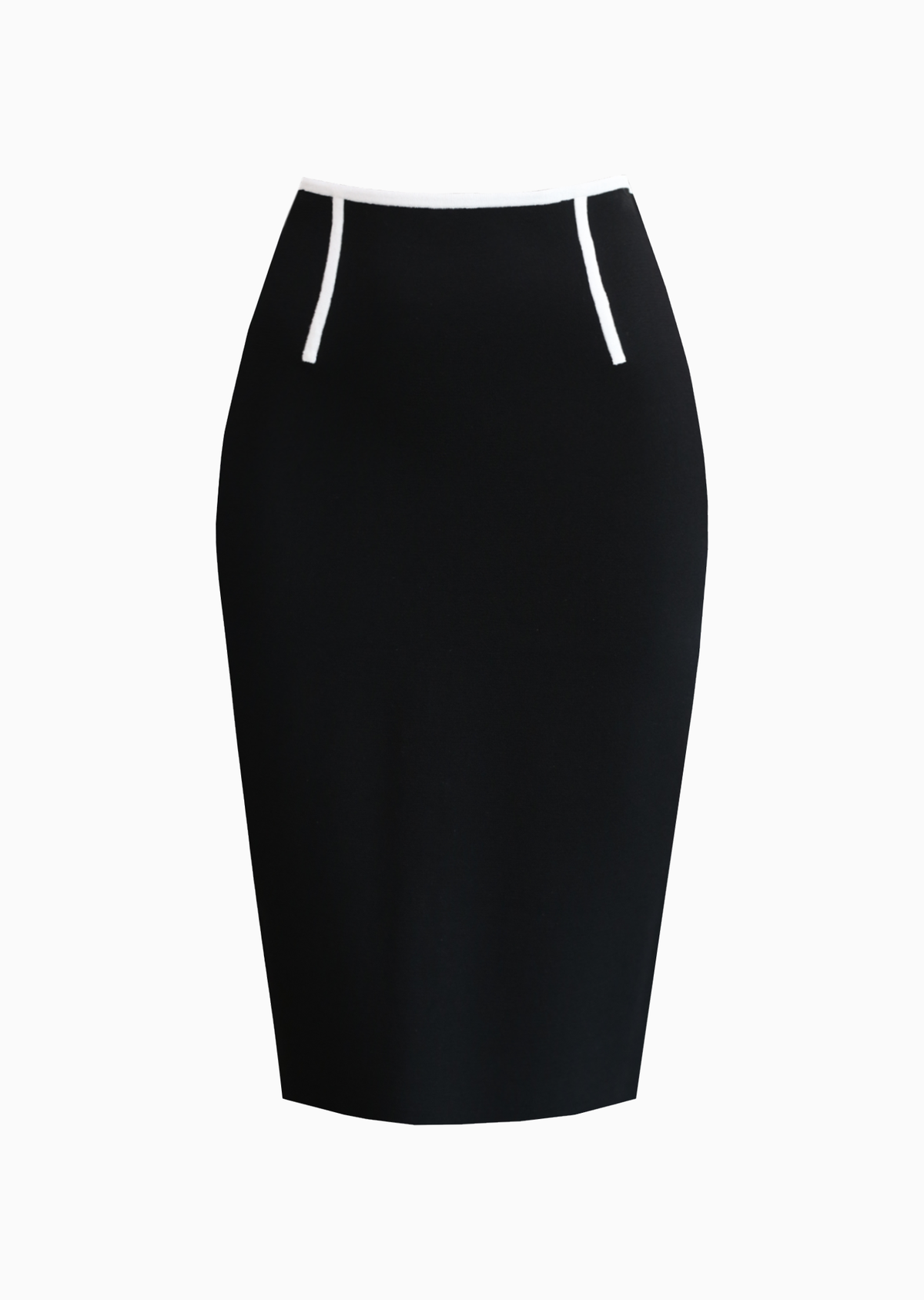 High waisted black white skirt online